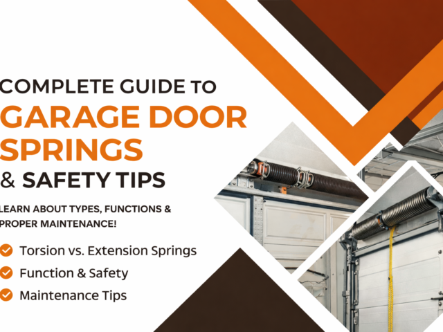 A Complete Guide to Garage Door Springs: Types, Functions & Safety Tips