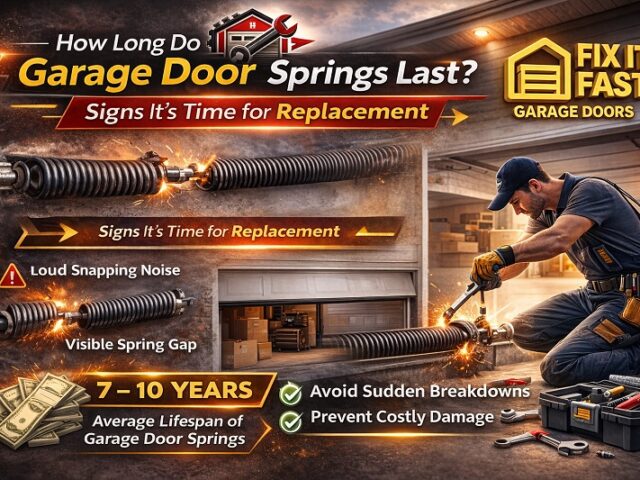 How Long Do Garage Door Springs Last? Signs It’s Time for Replacement