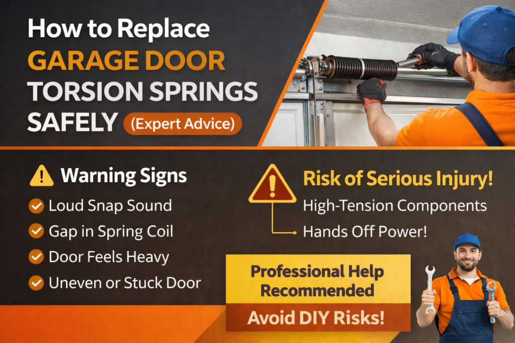 How to Replace Garage Door Torsion Springs Safely (Expert Advice)