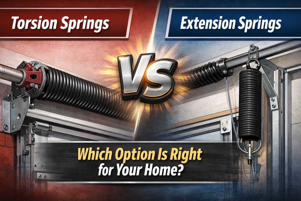 Torsion vs Extension Garage Door Springs