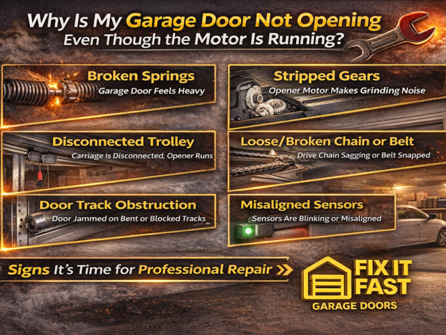 Why Is My Garage Door Not Opening Even Though the Motor Is Running?