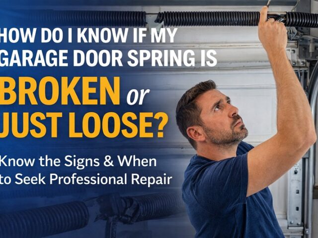 How Do I Know If My Garage Door Spring Is Broken or Just Loose?