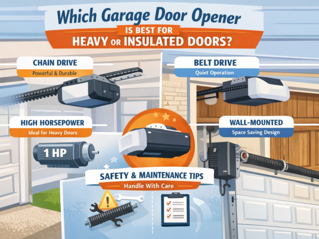 Which Garage Door Opener Is Best for Heavy or Insulated Doors?