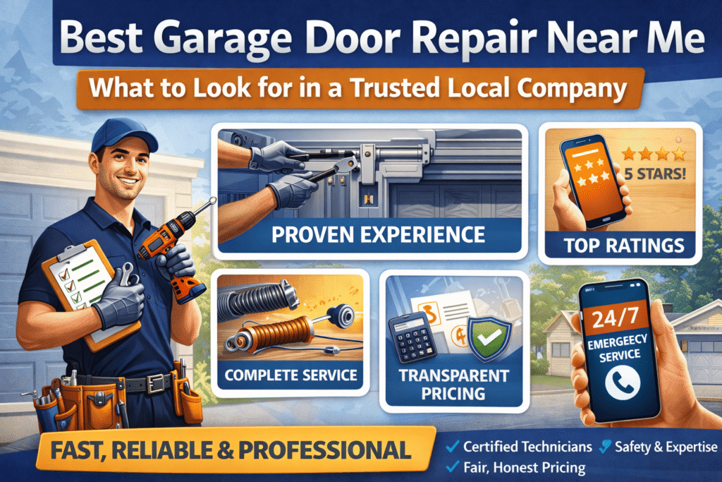Best Garage Door Repair Near Me: What to Look for in a Trusted Local Company