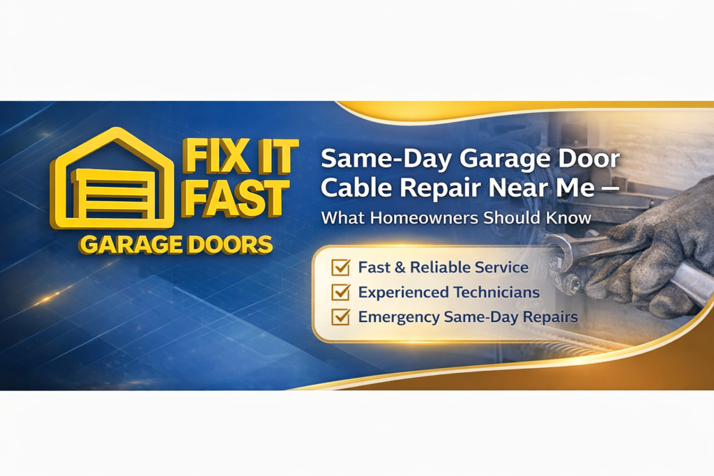Same-Day Garage Door Cable Repair Near Me