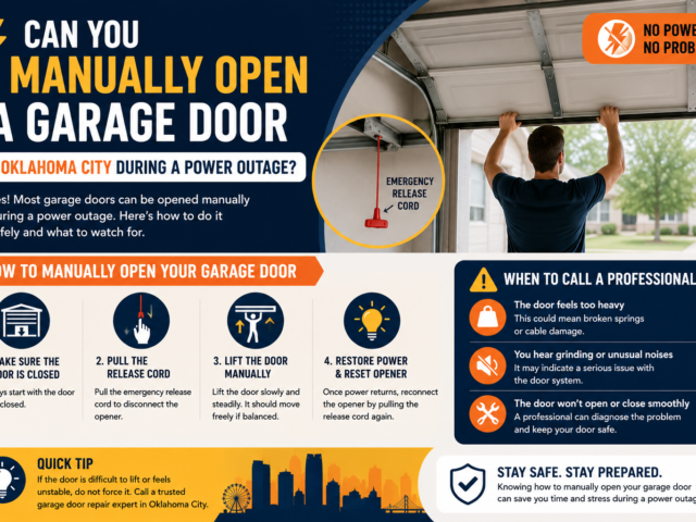 Can You Manually Open a Garage Door in Oklahoma City During a Power Outage?