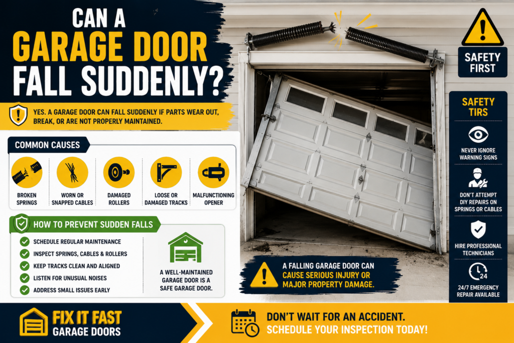 Can a Garage Door Fall Suddenly?
