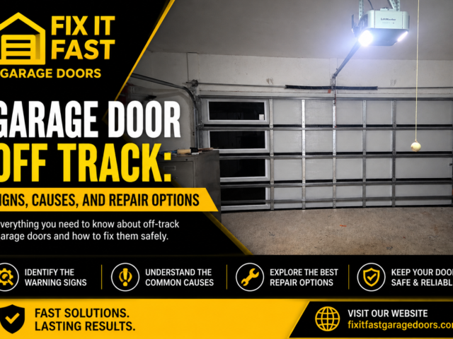 Garage Door Off Track – Signs, Causes, and Repair Options