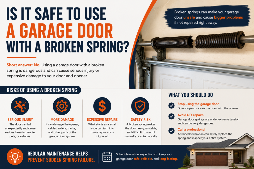 Is It Safe to Use a Garage Door with a Broken Spring?