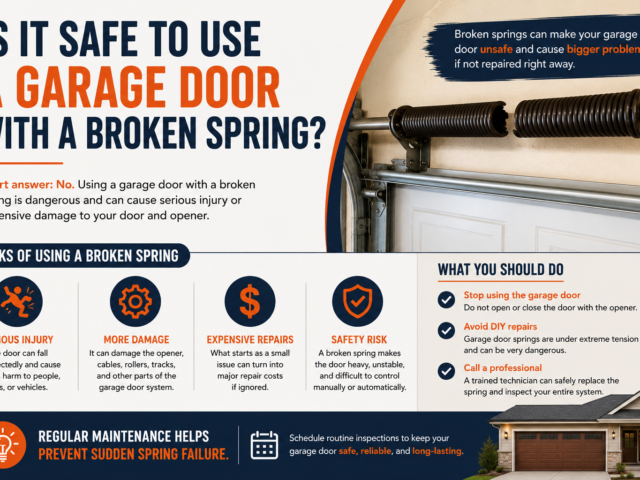 Is It Safe to Use a Garage Door with a Broken Spring?