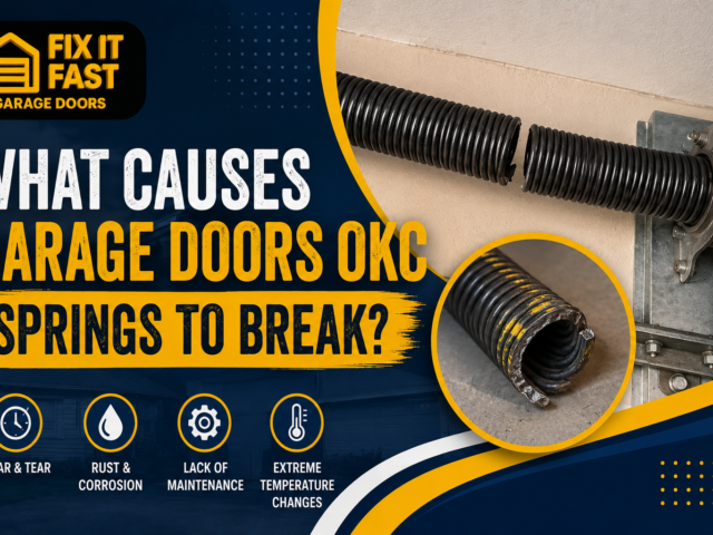 What Causes Garage Doors OKC Springs to Break?