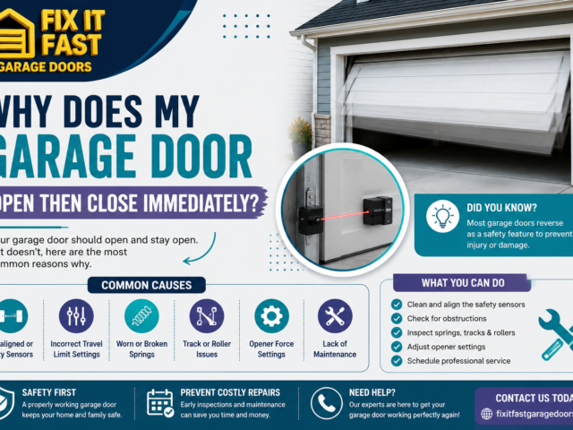 Why Does My Garage Door Open Then Close Fast?