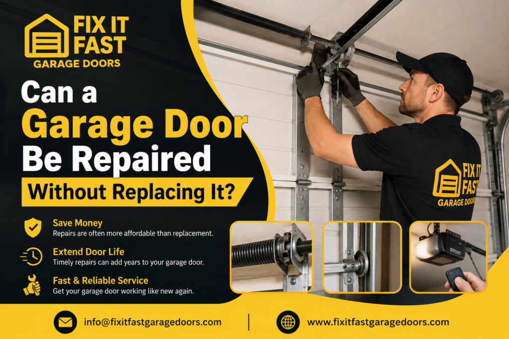 Can a Garage Door Be Repaired Without Replacing It