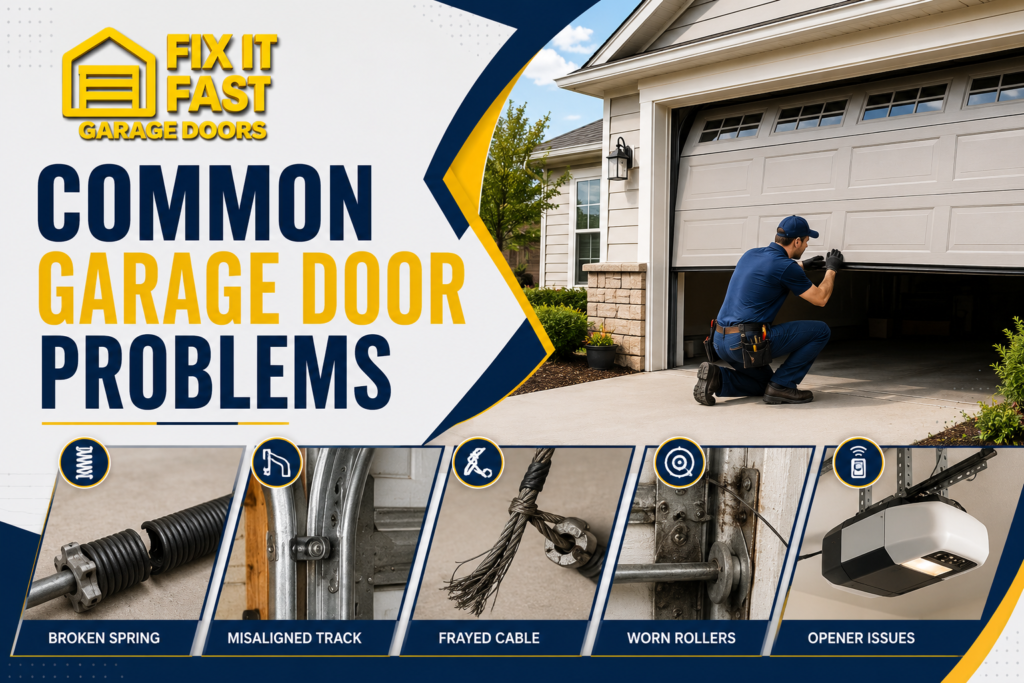 Common Garage Door Problems Faced by Oklahoma City Homeowners