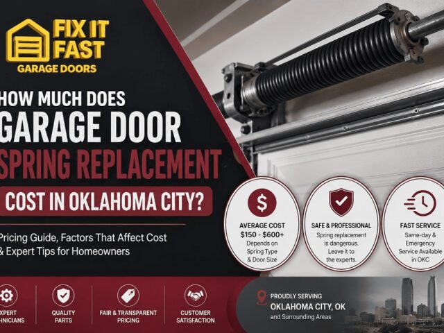 How Much Does Garage Door Spring Replacement Cost in Oklahoma City?