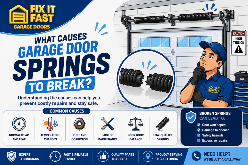 What Causes Garage Door Springs to Break?