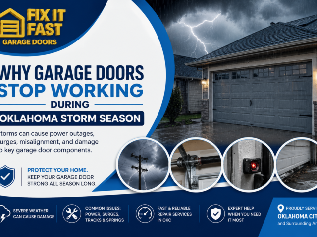 Why Garage Doors Stop Working During Oklahoma Storm Season