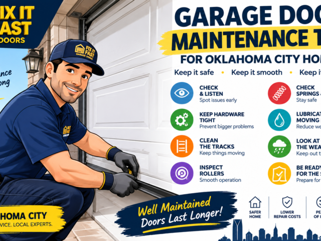 Garage Door Maintenance Tips for Oklahoma City Homes